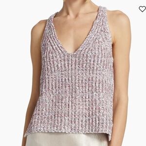 EUC Dierdre Pink Crochet Swing V-neck Tank, Splendid, WXS